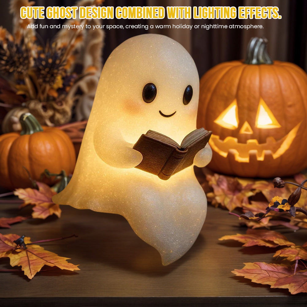Cute LED ghost night light, warm bedside lamp – photo 1