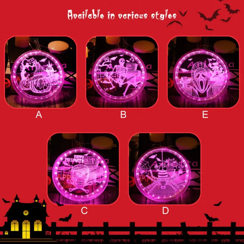Gothic skeleton hand LED candle, flameless Halloween decor – photo 3