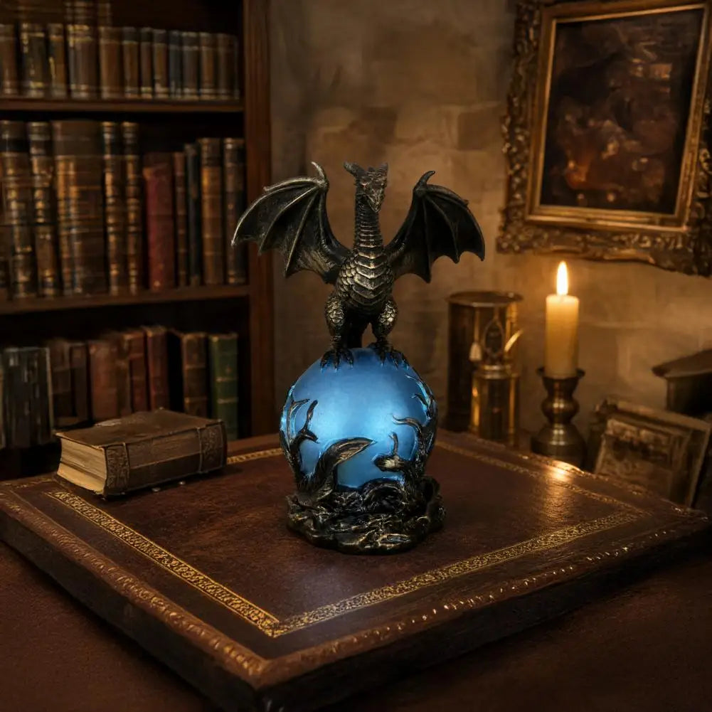 Dragon Orb Table Lamp
