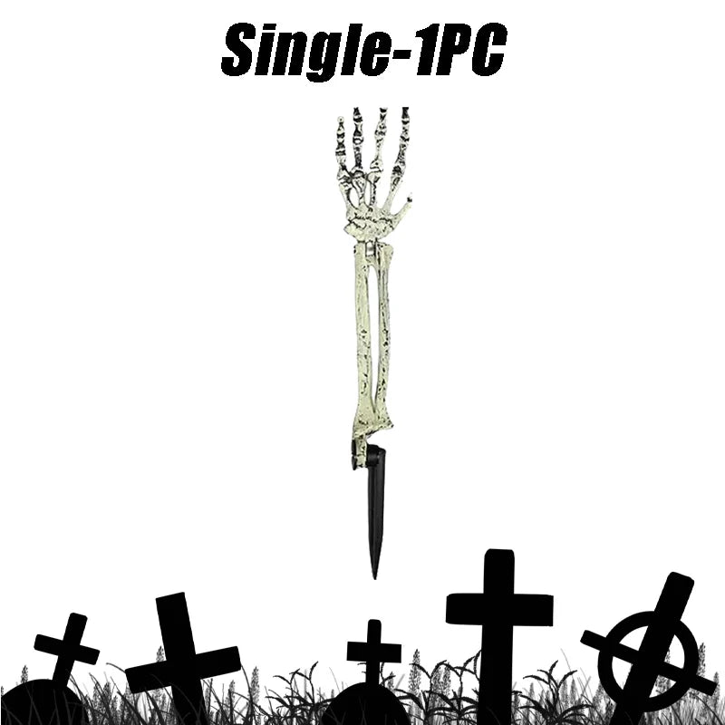 Skeleton arm ground stakes for Halloween lawn and graveyard decor