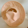 Ceramic cowboy hat wall vase, Western wall decor, additional product view