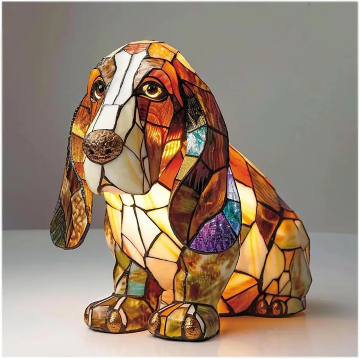 Stained-glass style animal LED ornament - additional design
