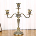 Victorian Cast-Metal Candelabra, 5-arm configuration detail