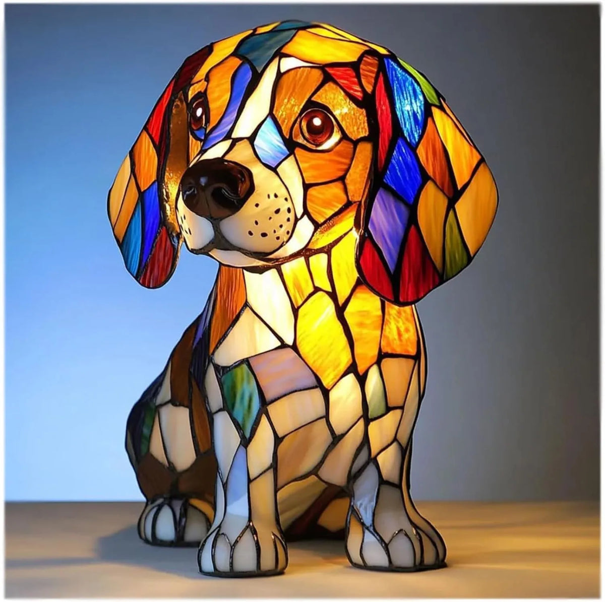 Stained-glass style animal LED ornament - additional design