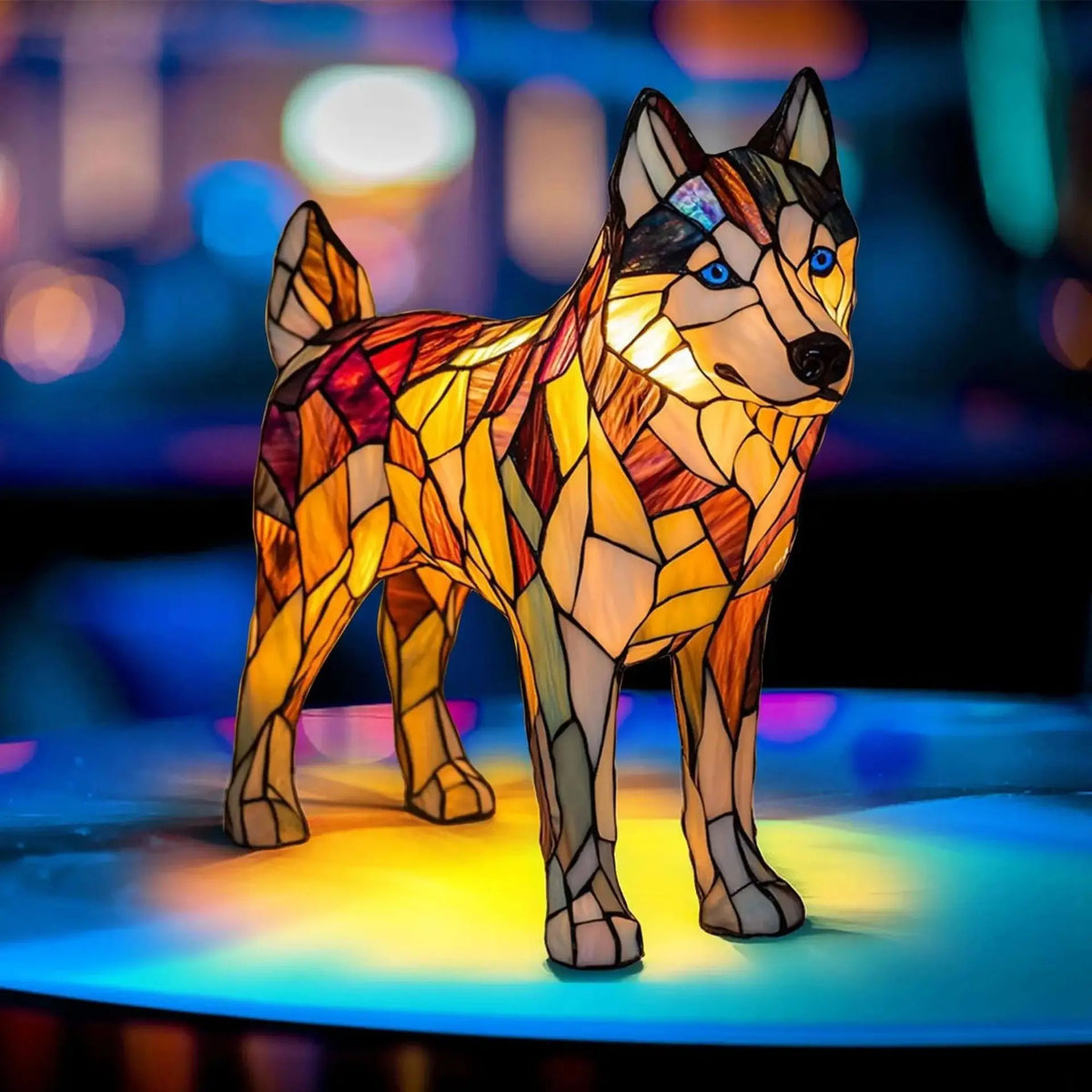 Stained-glass style animal LED ornament - additional design