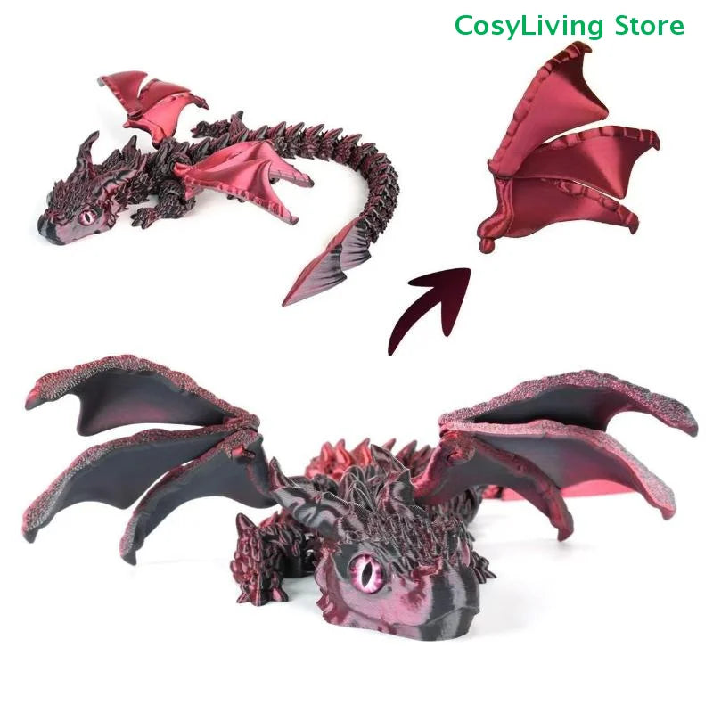 Articulated Winged Dragon – 3D Printed Fantasy Companion