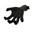 Creepy reaching hand decor, black resin, product shot on white background
