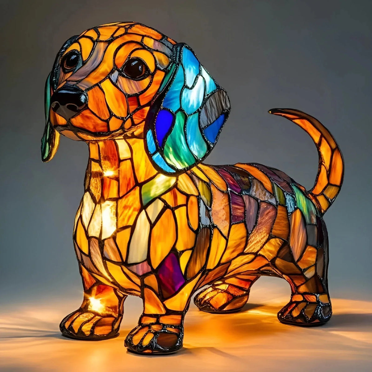 Stained-glass style animal LED ornament - additional design