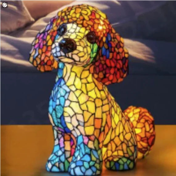 Stained-glass style animal LED ornament - additional design