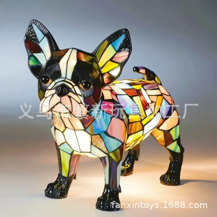 Stained-glass style animal LED ornament - additional design