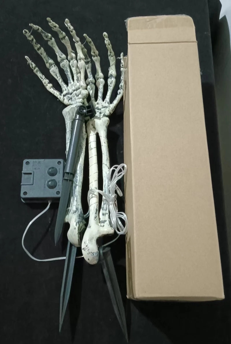 Solar ghost hand Halloween garden stake light