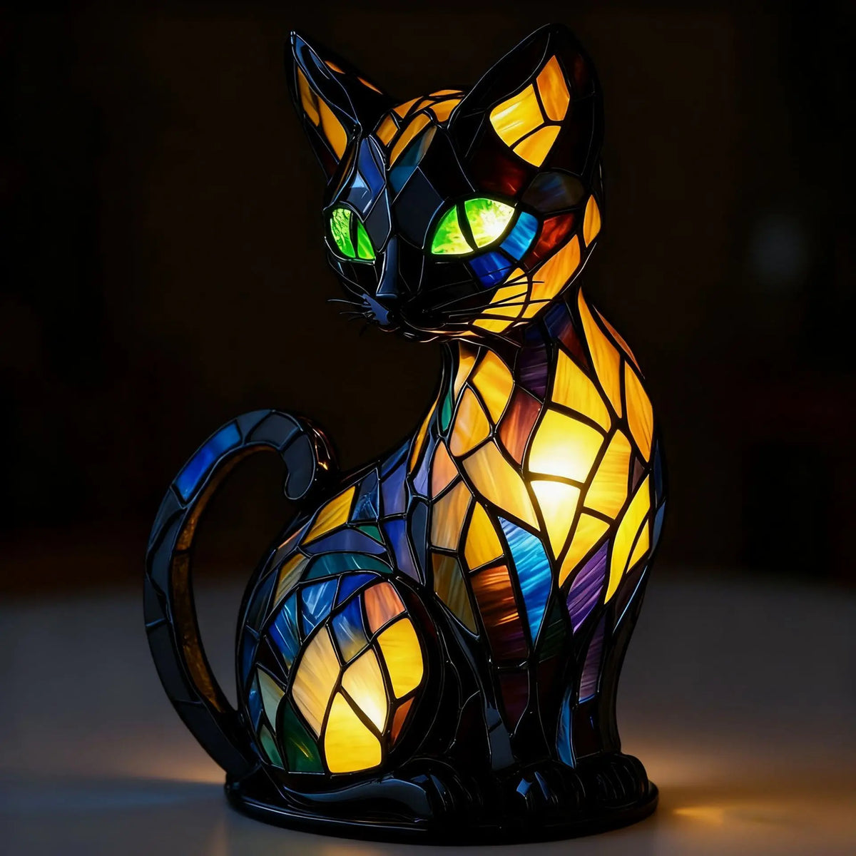 Stained-glass style animal LED ornament - additional design