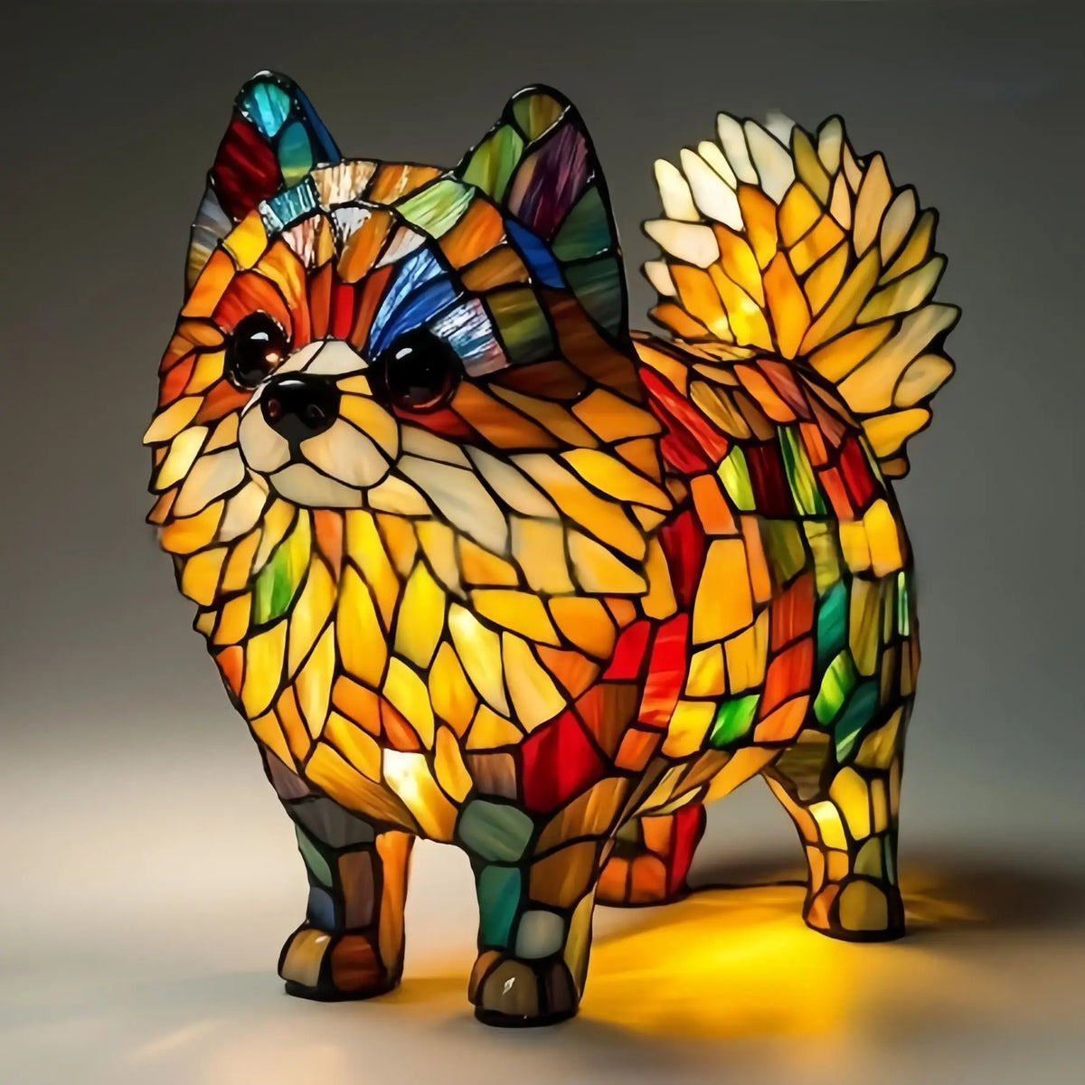 Stained-glass style animal LED ornament - additional design