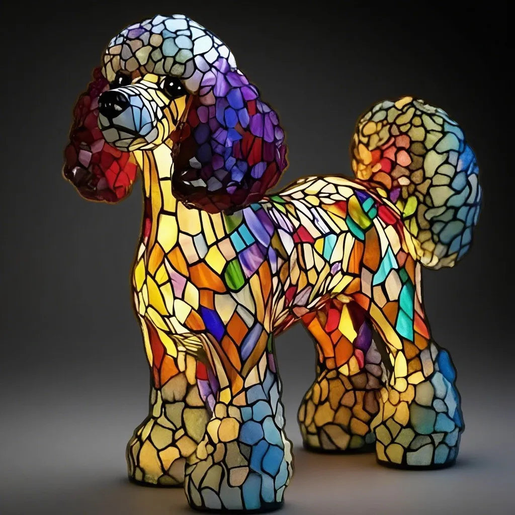 Stained-glass style animal LED ornament - additional design