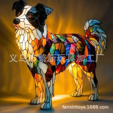 Stained-glass style animal LED ornament - additional design