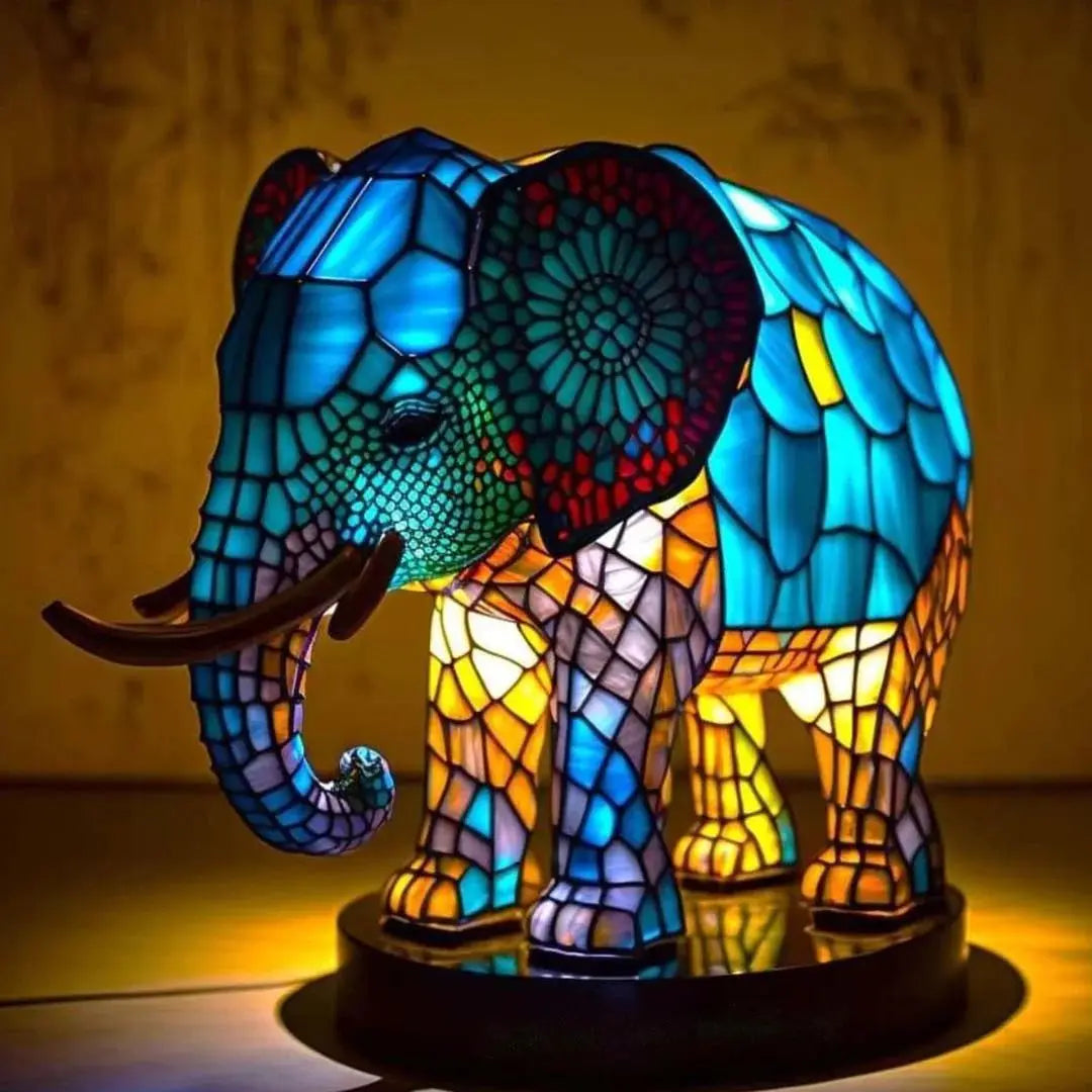 Stained-glass style animal LED ornament - additional design