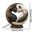 Egyptian cat statue product dimensions diagram, 15cm (5.91in) wide