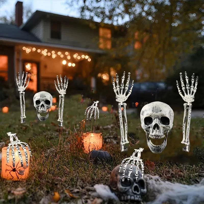 Skeleton arm ground stakes for Halloween lawn and graveyard decor