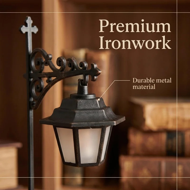 Vintage library lantern bookshelf light, LED night light, additional product view