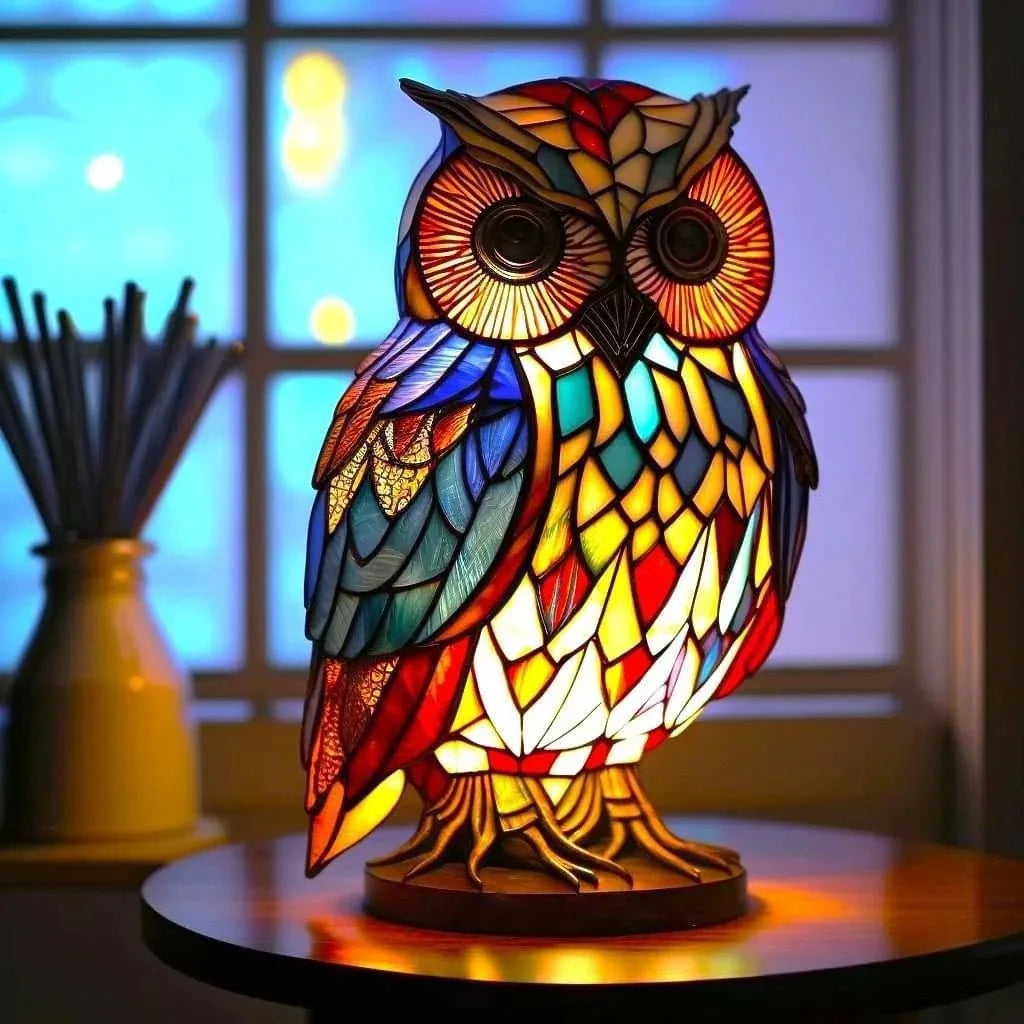 Stained-glass style animal LED ornament - additional design