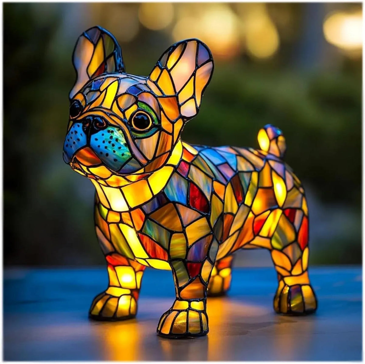 Stained-glass style animal LED ornament - additional design
