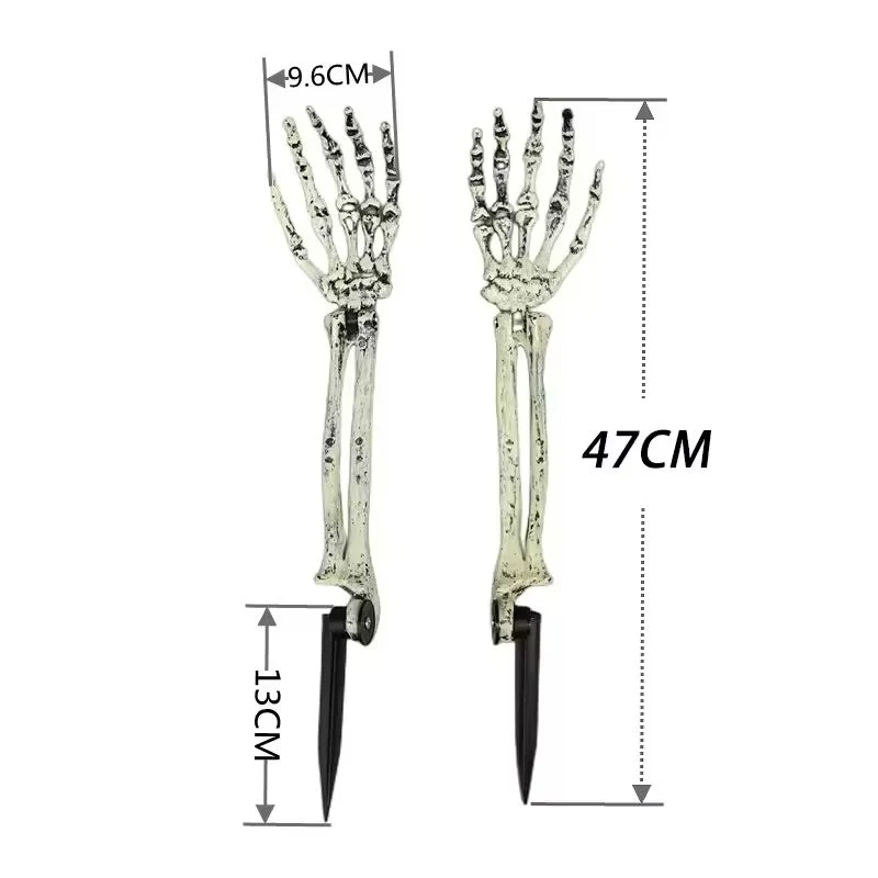 Solar ghost hand Halloween garden stake light