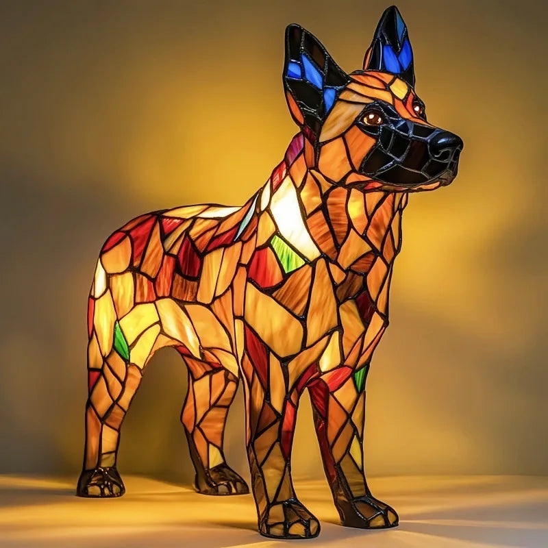 Stained-glass style animal LED ornament - additional design