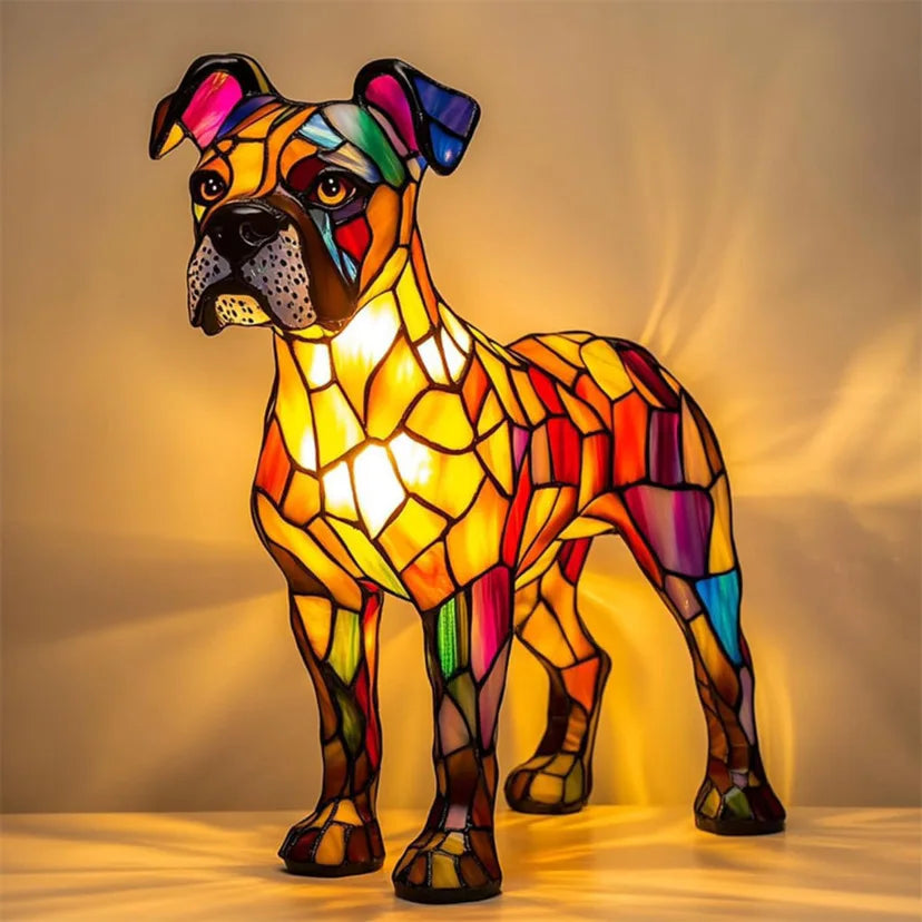 Stained-glass style animal LED ornament - additional design