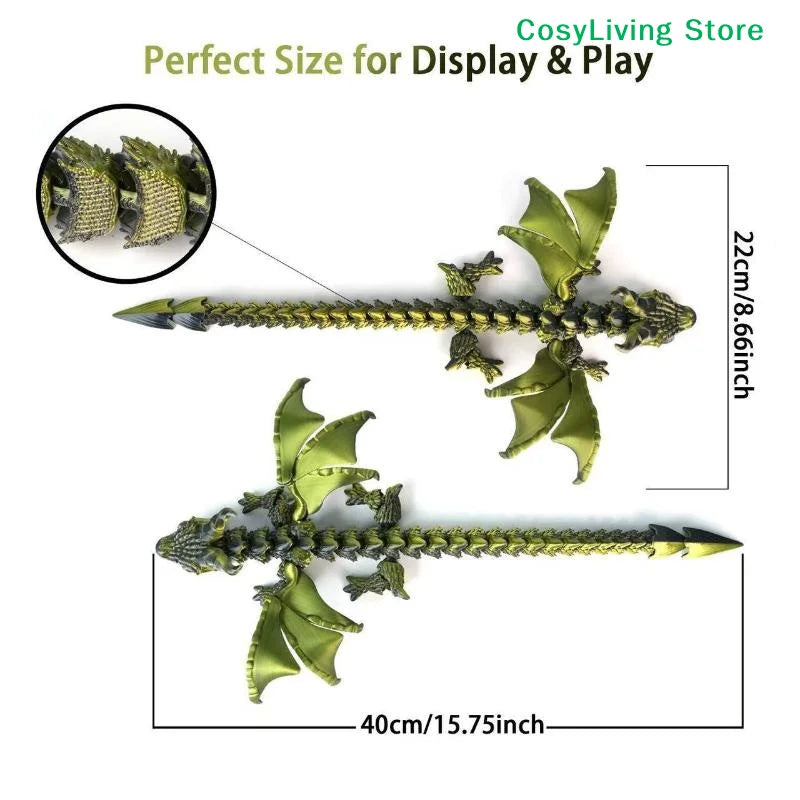 Articulated Winged Dragon – 3D Printed Fantasy Companion