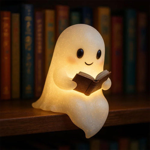 Cute LED ghost night light, warm bedside lamp – photo 7