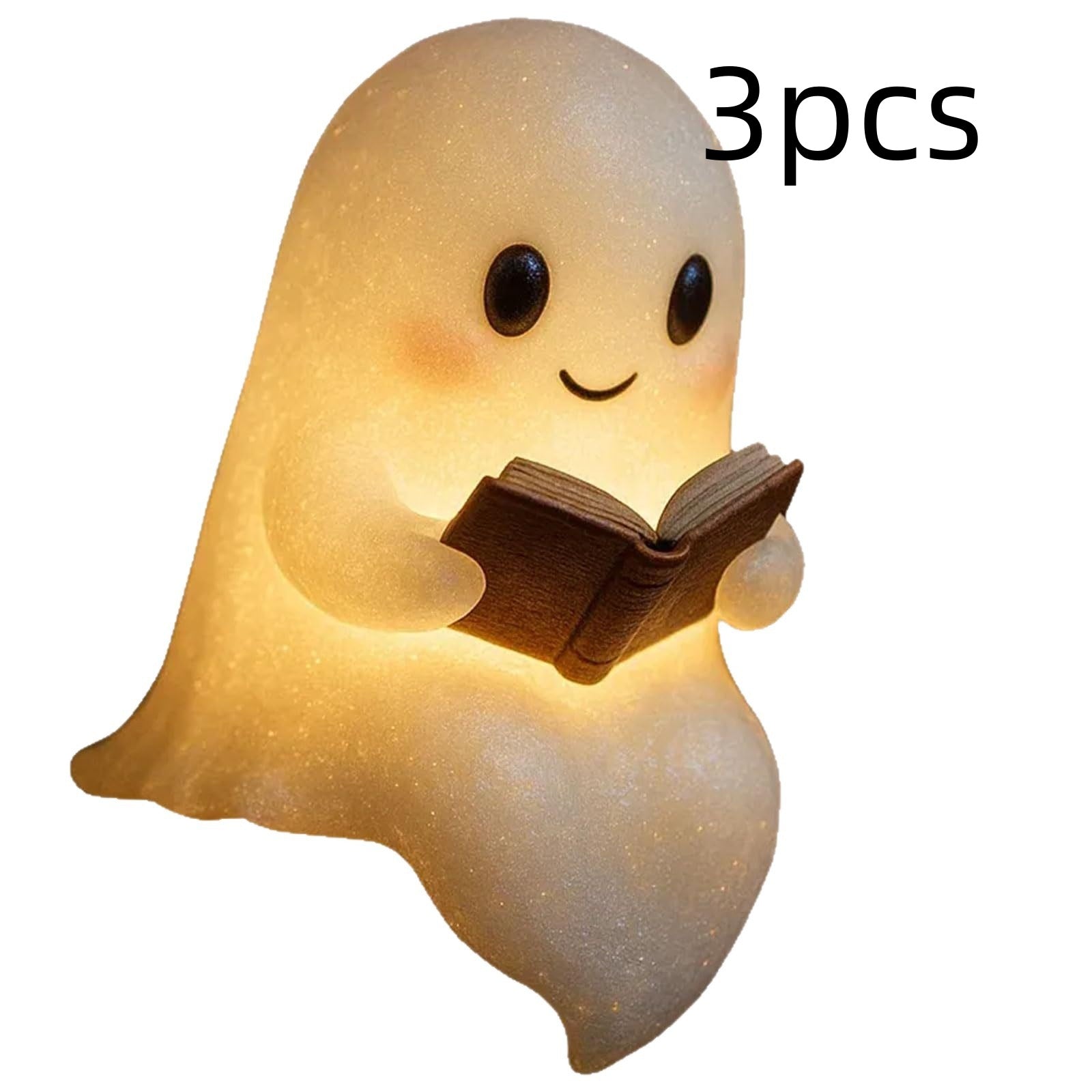 Cute LED ghost night light, warm bedside lamp – photo 2