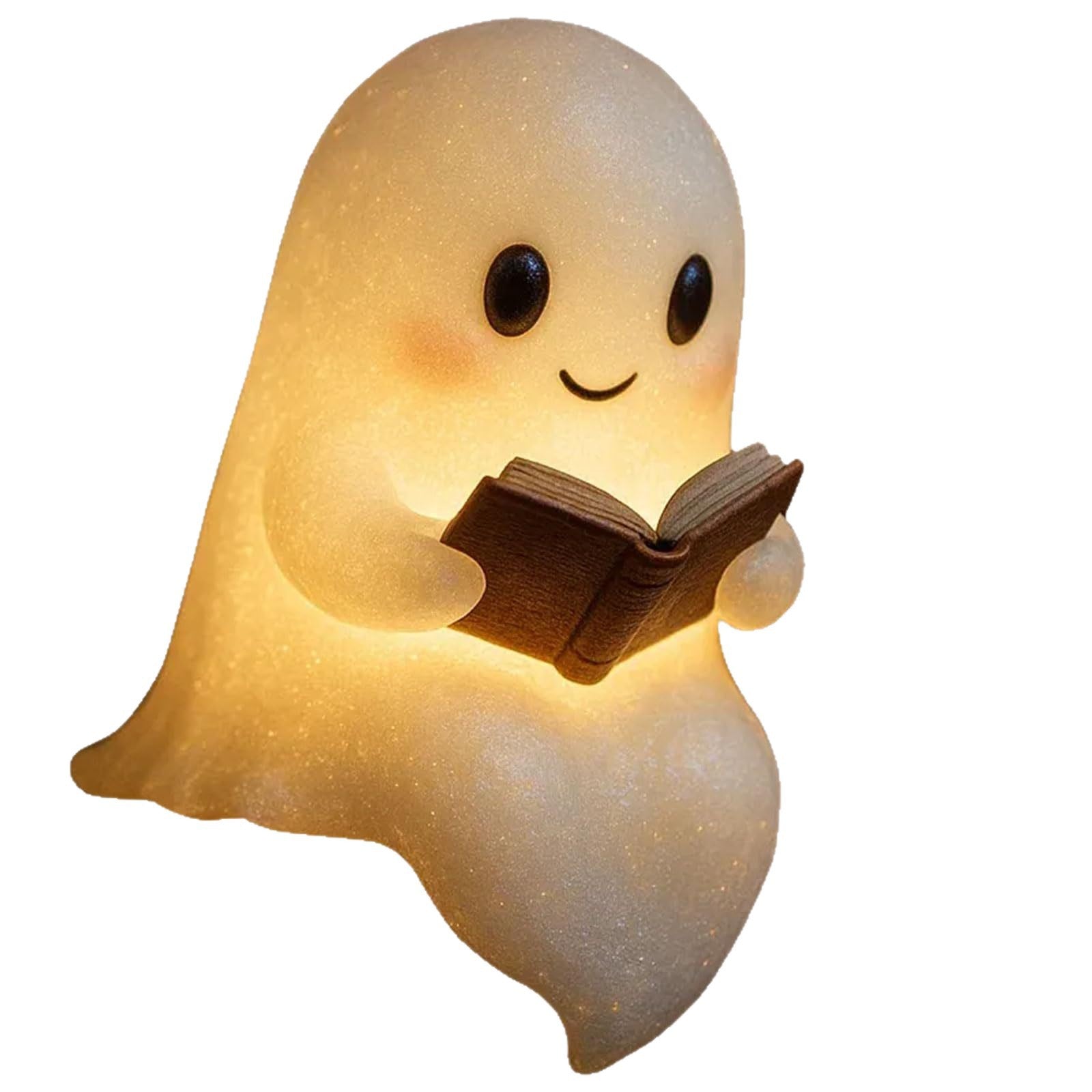 Cute LED ghost night light, warm bedside lamp – photo 6